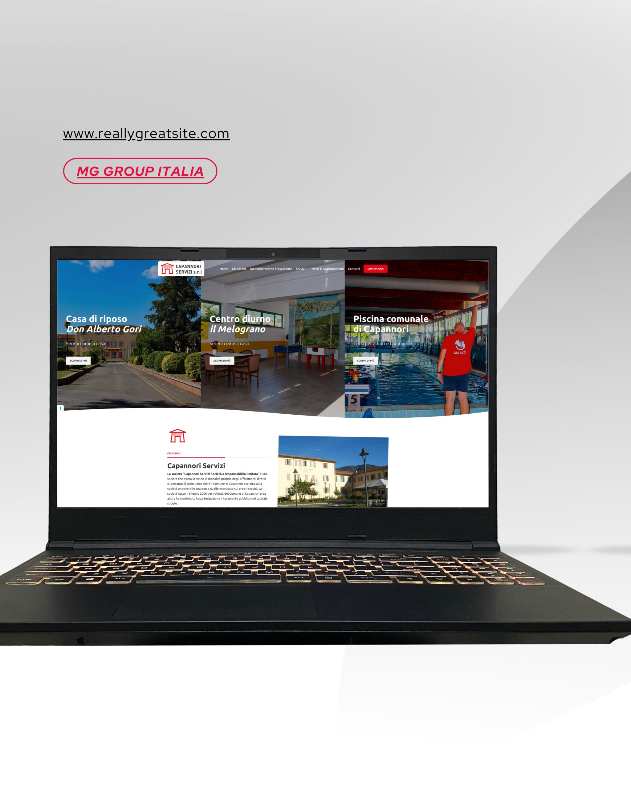 Capannori Servizi presenta il nuovo sito web: online la piattaforma rinnovata realizzata da MG Group Italia